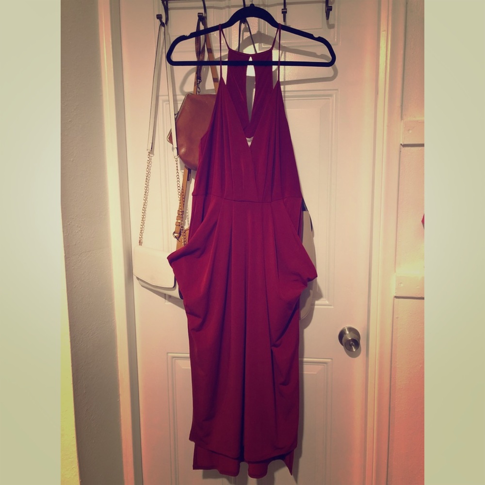 BCBG Deep Red Dress, size M